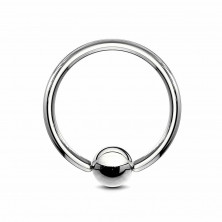 Кольцо с шаром из стали