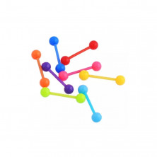 Штанга для языка с шарами из акрила